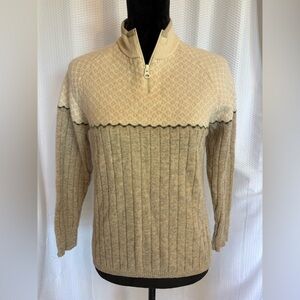 Woolrich 100% lambswool multicolored pullover sweater size medium